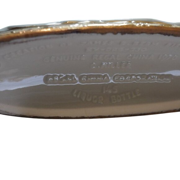 Vintage Jim Beam 1970 Floral Gold Gilt Bourbon Whiskey Decanter empty - Picture 13 of 13